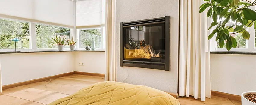 Residential Fireplace Ceramic Glass Installation in Melville, NY
