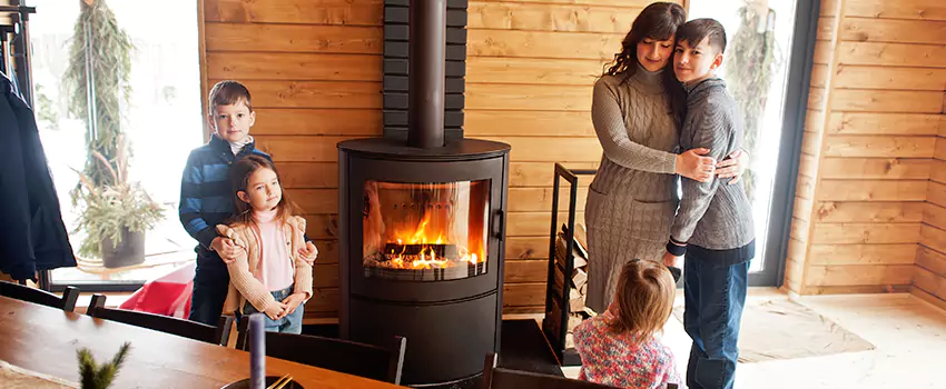 Morso Cast Iron Fireplace Insert Installation in Melville, New York