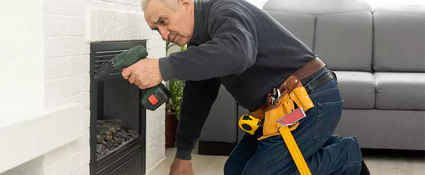 New Indoor Fireplace Installation in Melville, New York