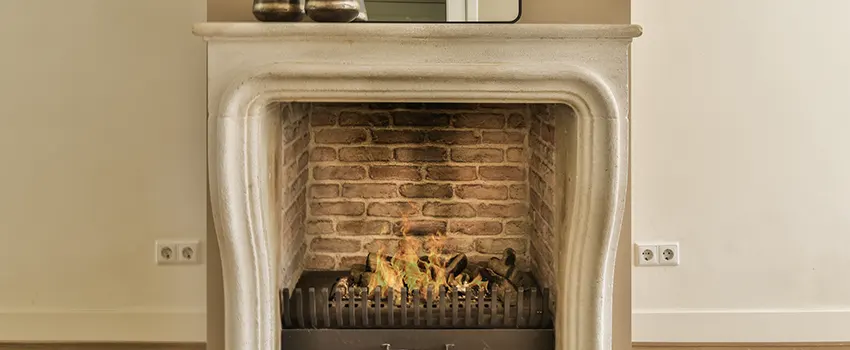 Vintage-style Fireplace Redesign in Melville, New York