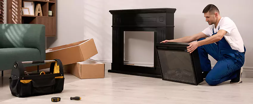 Old Rusted Metal Fireplace Repair And Replacement in Melville, NY